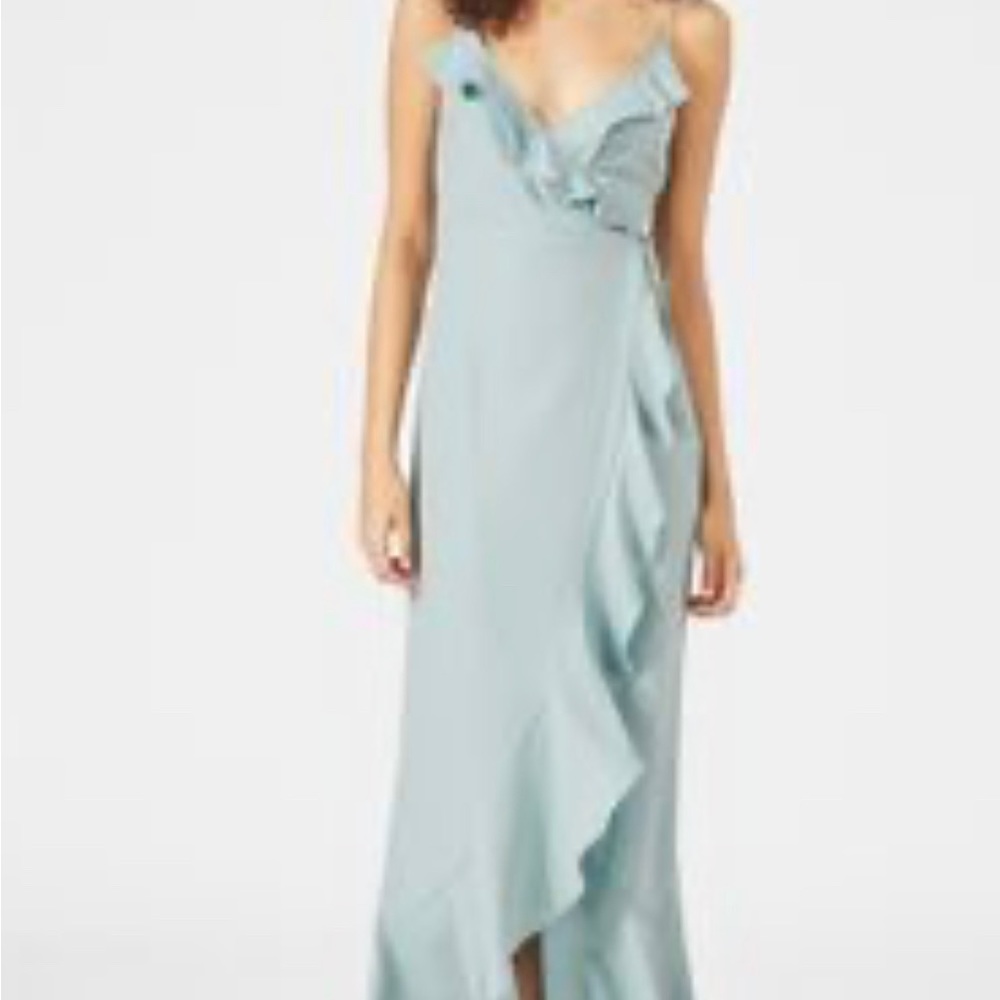 Blue ruffle dress